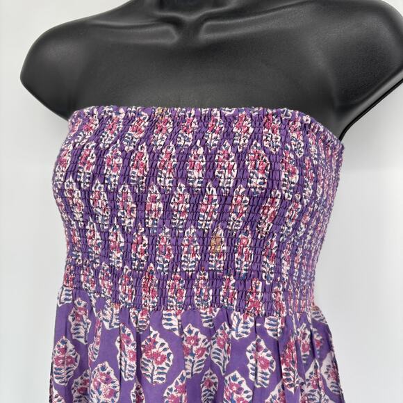 NEW Bell by Alicia Bell Mandy Maxi Skirt M Tiered Ruffle Lace Smocked Tuckernuck - Picture 3 of 11